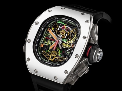 Cận cảnh chiếc đồng hồ RM 50-02 ACJ Tourbillon Split Second Chronograph đánh dấu sự hợp tác giữa hai thương hiệu đình đám Richard Mille và Airbus.