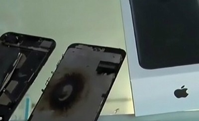iPhone 7 mới bị nổ ở Trung Quốc trong khi sạc pin.