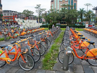 Dịch vụ xe đạp công cộng tại Đài Loan. Ảnh: Vietnamplus.