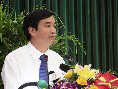 Ông Lê Trung Chinh, Bí thư Quận ủy Ngũ Hành Sơn được Ban thường vụ Thành ủy Đà Nẵng giới thiệu giữ chức Phó chủ tịch UBND thành phố. Ảnh: Nguyễn Đông.