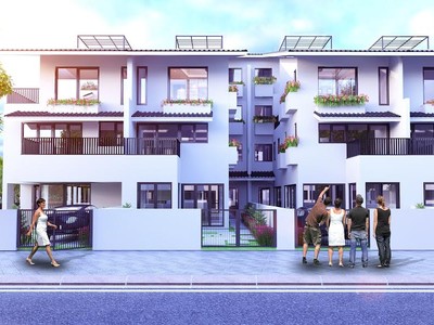 Khu biệt thự song lập Iris Homes với thiết kế trang nhã và sang trọng.