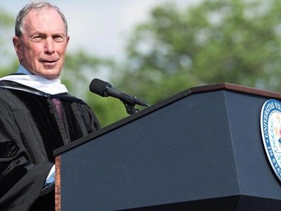 Tỷ phú Michael Bloomberg trong sự kiện cuối tuần trước. Ảnh: CNBC