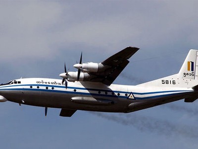 Máy bay Y-8F là dòng máy bay phổ biến ở Myanmar. Ảnh: Reuters.