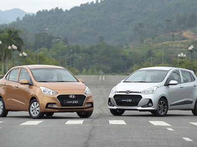 Grand i10 mới, xe có cả hatchback và sedan.