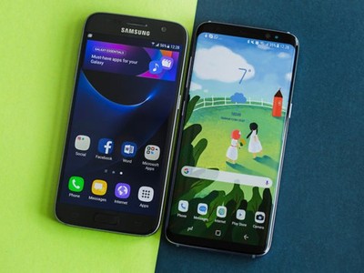 Có bước nhảy vọt về thiết kế nhưng doanh số của Galaxy S8 vẫn thấp hơn S7. Ảnh: Androidpit.