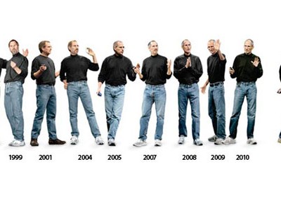 Tủ quần áo của Steve Jobs hầu như không có sự thay đổi và thời thượng suốt hơn một thập kỷ.