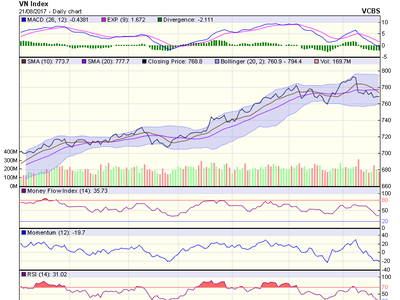 Biểu đồ kỹ thuật VN-Index. Nguồn: VCBS