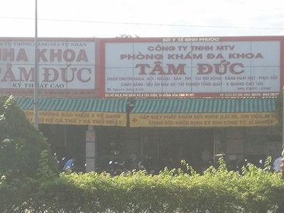 "Phòng khám đa khoa Tâm Đức (Bình Phước) có sai phạm nghiêm trọng trong khám chữa bệnh bảo hiểm y tế"