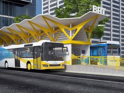 Phối cảnh tuyến BRT số 1 của TP HCM từng được nghiên cứu triển khai. Ảnh: UCCI.