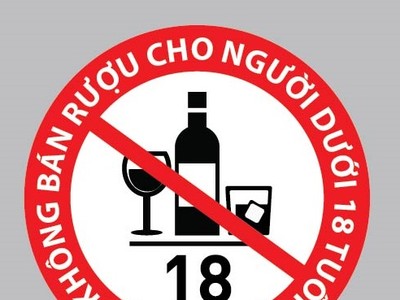 Cấm bán rượu cho người dưới 18 tuổi