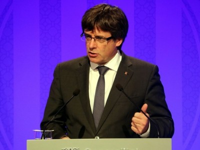 Ông Carles Puigdemont, lãnh đạo vùng tự trị Catalonia. Ảnh: ACN.