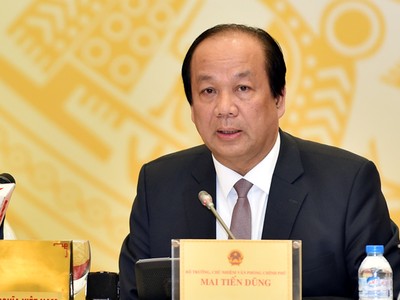 Bộ trưởng, Chủ nhiệm Văn phòng Chính phủ – Người Phát ngôn của Chính phủ Mai Tiến Dũng.