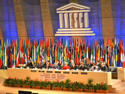 Quang cảnh một phiên họp của UNESCO (Ảnh: Tân Hoa Xã).