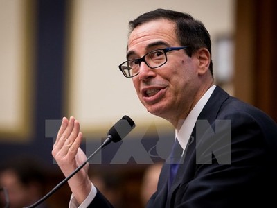 Bộ trưởng Tài chính Mỹ Steven Mnuchin. (Nguồn: THX/TTXVN)
