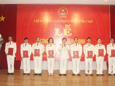 Trao quyết định bổ nhiệm 12 Kiểm sát viên cao cấp