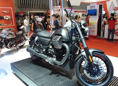 Sau hai năm tham gia triển lãm môtô, xe máy đến nay Moto Guzzi vẫn chưa có nhà phân phối chính hãng tại Việt Nam.