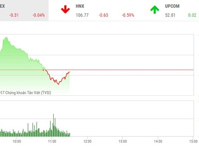 Phiên sáng 26/10: Sắc đỏ tràn ngập, VN-Index không thể đứng vững