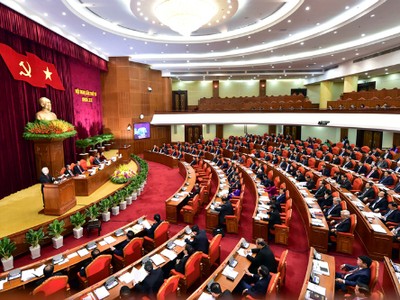 Hội nghị Trung ương 6, khoá 12 đã thông qua Nghị quyết về đổi mới, sắp xếp tổ chức bộ máy của hệ thống chính trị. Ảnh: VGP/Quang Hiếu.