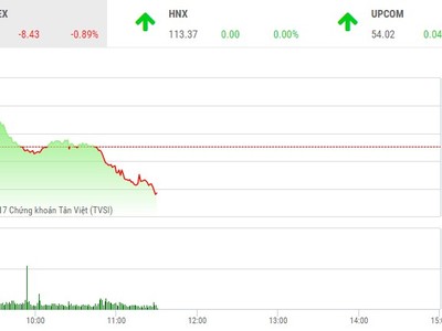 Phiên sáng 7/12: Tiếp tục giảm sâu