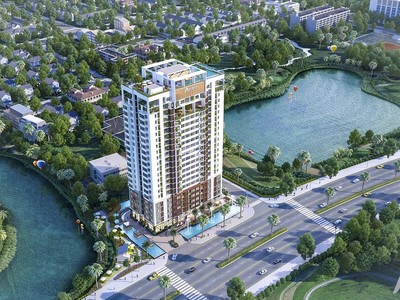 Dự án nằm giữa hồ tự nhiên Tân Mỹ 3,6ha và sông Thầy Tiêu, đối diện công viên 20ha.