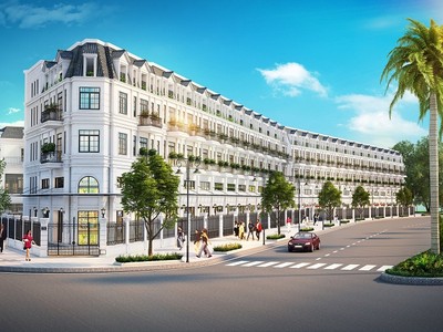 Victoria Village - Khu nhà phố thương mại (shophouse) nằm ngay mặt tiền đường Đồng Văn Cống, thuận lợi cho hoạt động kinh doanh tại khu vực.