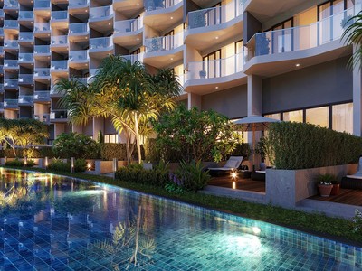 Căn hộ nghỉ dưỡng tại Mövenpick Resort Waverly Phú Quốc được thiết kế 100% có tầm nhìn ra biển, hồ.