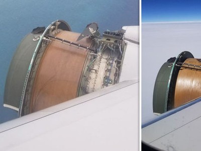 Động cơ vỡ giữa trời, máy bay United Airlines hạ cánh khẩn