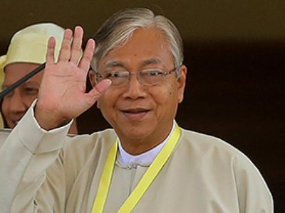 Tổng thống Myanmar U Htin Kyaw. (Nguồn: AFP).
