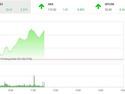 Phiên sáng 1/6: Tiếp tục thăng hoa