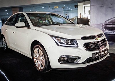 Chevrolet Cruze trong lần ra mắt tại Hà Nội.