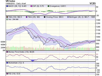 Biểu đồ kỹ thuật VN-Index. Nguồn: VCBS.