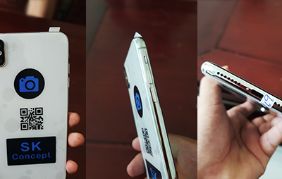 Mẫu smartphone nhái có thiết kế tương tự iPhone Xs Max của Apple nhưng kém hoàn thiện.