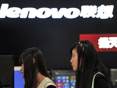 Gian hàng của Lenovo tại một sự kiện ở Trung Quốc. Ảnh: Reuters