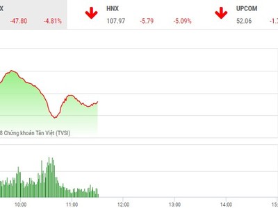 Phiên sáng 11/10: Nhà đầu tư trong nước hoảng loạn theo thế giới