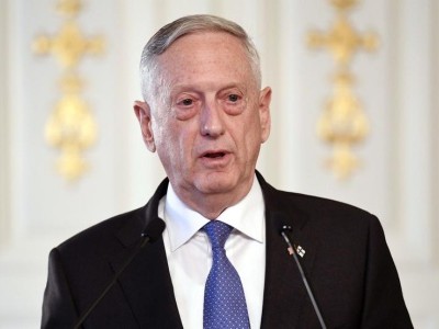 Bộ trưởng Quốc phòng Mỹ James Mattis. Ảnh: AP.