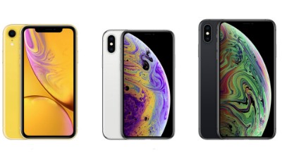 Phone XS và XS Max sẽ được bán chính hãng ở Việt Nam cùng lúc với iPhone XR (bên trái).