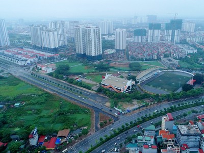 Đường 10 làn xe nối hai tuyến vành đai ở thủ đô