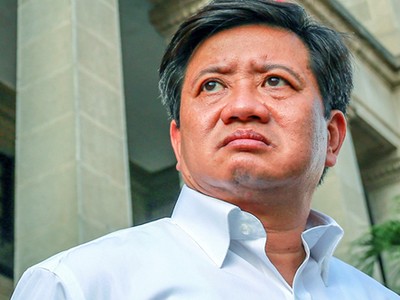 Ông Đoàn Ngọc Hải trong một lần ra quân lập lại trật tự lòng lề đường. Ảnh: Thành Nguyễn.