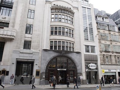 Trụ sở ngân hàng Goldman Sachs tại thủ đô London, Anh. (Nguồn: AFP/TTXVN).