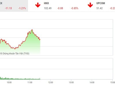 Phiên sáng 13/11: Chìm trong sắc đỏ