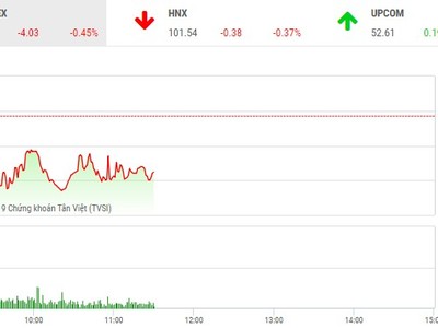 Phiên sáng 8/1: Dòng tiền èo uột, VN-Index điều chỉnh