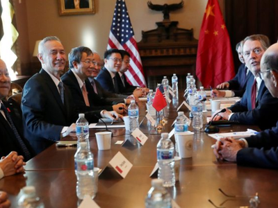 Đoàn đàm phán của Mỹ và Trung Quốc trong 2 ngày qua. Ảnh: Reuters.