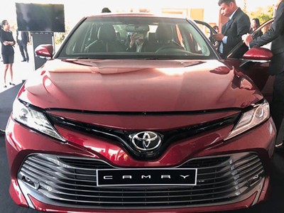 Toyota Camry 2019 tại một sự kiện nội bộ ở Việt Nam. Ảnh: Đạt Thành.