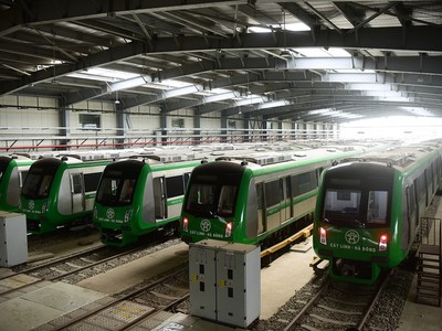 Đường sắt Cát Linh - Hà Đông vận hành thử nhà ga