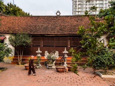 Chùa Bà Đanh vắng vẻ, yên bình giữa lòng Hà Nội