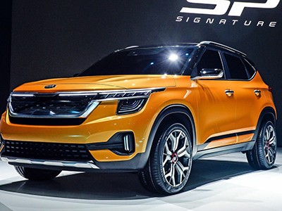 Kia SP Signature concept tại triển lãm Seoul, Hàn Quốc. Ảnh: Autoblog.