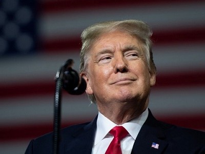 Tổng thống Trump trong một cuộc gặp người ủng hộ năm 2018. Ảnh: AFP.