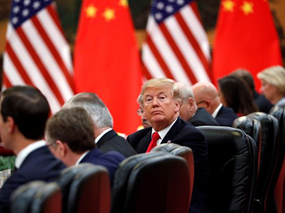 Tổng thống Mỹ Donald Trump tại Bắc Kinh năm 2017. Ảnh: Reuters.