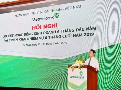 Ông Nghiêm Xuân Thành - Ủy viên BCH Đảng bộ Khối DNTW, Bí thư Đảng ủy, Chủ tịch HĐQT phát biểu khai mạc Hội nghị.