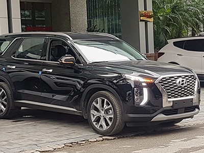 Hyundai Palisade tại trụ sở của Thành Công ở Hà Nội. Xe được nhập về để nghiên cứu thị trường chứ chưa có kế hoạch phân phối. Ảnh: Tới Nguyễn.